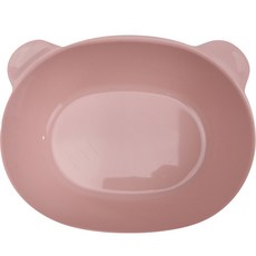 Organic Factory 小熊造型矽膠孩童碗, 粉色, 1個