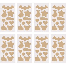 多款式羽絨外套衣服破洞修補貼 8入組, 奶茶, 1個