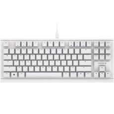 CHERRY 機械式有線無數字鍵盤, 白色, MX 1.1 TKL (茶軸), 茶軸