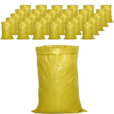 垃圾麻袋 30kg 40*60cm, 50個, 黃色的