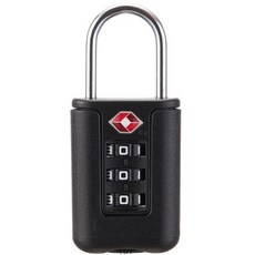 TravelCube 超輕量TSA輕型三位密碼鎖 黑色, 1個