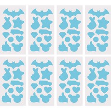 多款式羽絨外套衣服破洞修補貼 8入組, 天空, 1個