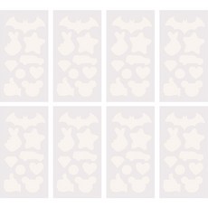 多款式羽絨外套衣服破洞修補貼 8入組, 杏仁, 1個