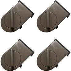 Travel Cube 窗戶防入侵防墜安全門鎖, 棕色, 4個