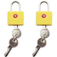 Travel Cube TSA 超小型迷你鑰匙鎖 黃色, 2個