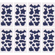 多款式羽絨外套衣服破洞修補貼 8入組, 輕海軍, 1個