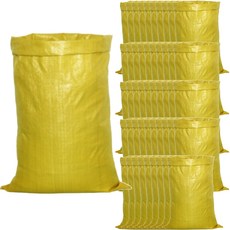垃圾麻袋 20kg 35*50cm, 50個, 黃色的
