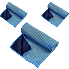 Loewing運動冰涼涼感毛巾 80cm, 天空, 3個