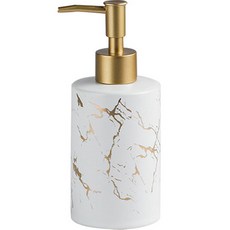 Sajasayo浴室裝飾陶瓷洗髮精分配器 310ml HR2906, 1個, 白色
