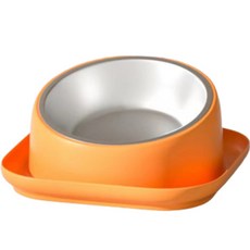 petners 防潑灑寵物碗, 橘色, 1個