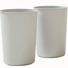 SHABATH 素色開放式垃圾桶 12L 2入, 灰色