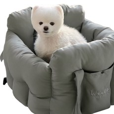 Woolly 寵物 Cordura 絨毛汽車座椅, 灰色, 1個