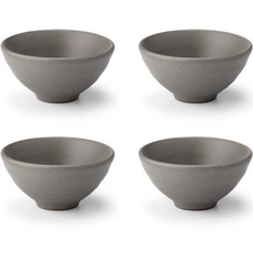 광주요 국산 담시리즈 종지, 담회색, 4개