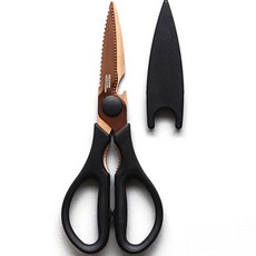 마리슈타이거 크로노스 티타늄 주방가위 + 캡 세트, 블랙, 1세트