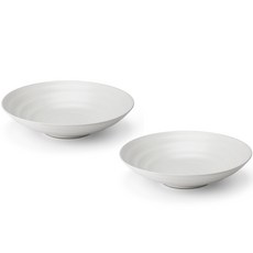 KwangJuYo Dam系列義大利麵碗組, 淡白色, 2個