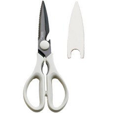 마리슈타이거 크로노스 티타늄 주방가위 + 캡 세트, 화이트, 1세트