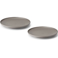 KwangJuYo Dam系列早午餐盤 25號, 2個, 單品, 淺灰