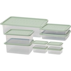 Easy & Free Easy Keep 冷凍包冷凍櫃冷凍收納盒橄欖套組 480ml x 4p + 1000ml x 2p + 1900ml x 2p + 5000ml, 1組