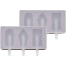 kitchen U 矽膠雪酪棒冰淇淋 2入, 單一顏色