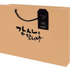 From&To 感謝 長方形購物袋 FP7-2 橫式 5入, 牛皮紙