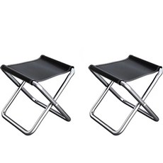 露營BBQ椅, 黑色, 2個