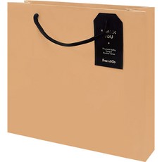 From&To 素色方形購物袋 FP10-2 10入, 牛皮紙