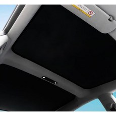 MAYBIN 特斯拉專用天窗遮陽簾 遮陽罩 Model 3 2件組, 黑色, 1套