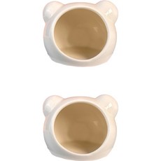 ARYKO 陶瓷倉鼠躲避屋, 2個, 白色