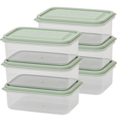 EASY&FREE Easy Keep Freezepack冷凍室收納容器 橄欖 480ml, 1入, 6個