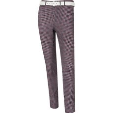 Feraud 男士紅色Sun Check高彈力夏季高爾夫球褲 CPM3FD3050