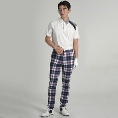 Feraud 男款窗格防曬高彈性夏季高爾夫褲 CPM3FD3051