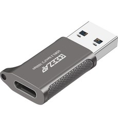 BEEZAP Type-C USB 3.2 Gen2 10Gbps OTG 轉換轉接頭 C to A 轉接器, 灰色, 37mm, 1個