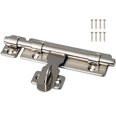 스텐 빗장 사각형 140mm, 실버, 1개 실버, 1개