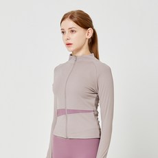 leenaline 女款撞色長版拉鍊外套 CJK08