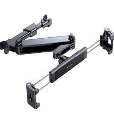 Mcdodo 麥多多 車用頭枕手機平板支架, 黑色, 1個