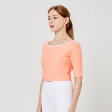 리나라인 여성용 라이닝크롭 7부 티셔츠 YLT 12