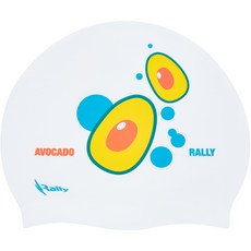 Rally 運動矽膠泳帽 NRUC187, 白色, 1個