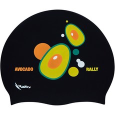 Rally 運動矽膠泳帽 NRUC187, 黑色, 1個