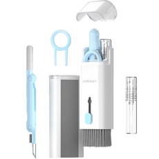 紅豆7合1智能設備清潔刷清潔套裝, 天空藍, H1C7-BL, 1個