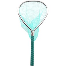 SAPA 鋼製一體型海竿三角撈網, 銀 + 薄荷