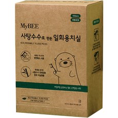 MyBEE 甘蔗製拋棄式牙線棒, 150入, 1個