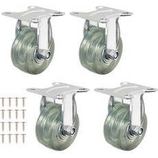 軸承聚氨酯輪 固定煞車 66mm, 4個