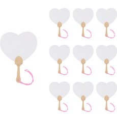 Uniart 愛心扇子 小, 混合顏色, 10個