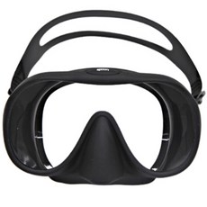 攜帶式矽膠潛水蛙鏡, 黑色