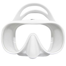 攜帶式矽膠潛水蛙鏡, 白色