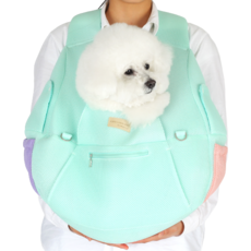 AMYLOVESPET 寵物 Hug U 前背包, 網眼薄荷綠