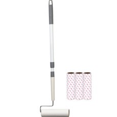 Joeun Living 長柄黏塵滾輪本體 + 站立桿 + 4入補充包, 1套