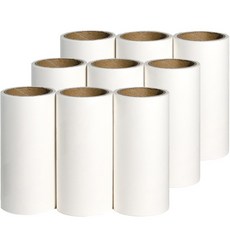 MIXABLE 超強力黏著斜撕設計時尚P字型鮮豔滾筒除塵紙清潔器540張補充包, 9個