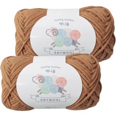 Yarna Anywool 毛線, 244沙米色, 2個