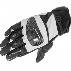 코미네 GK 1933 PROTECT LEATHER M GLOVES GUREN 양손 세트, WHITE + BLACK